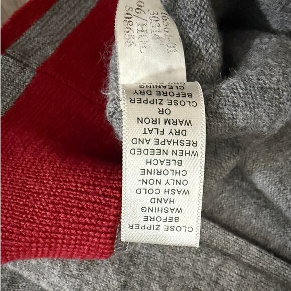 Banana Republic Men’s Gray Wool Blend Full Zip Sweater Jacket Size Large - Picture 7 of 11